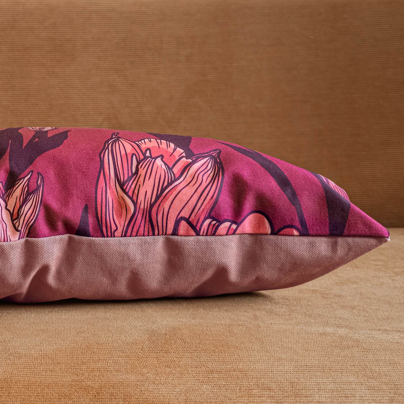 Tulips Lumbar Cushion — Floral Designer Pillow - Image 6
