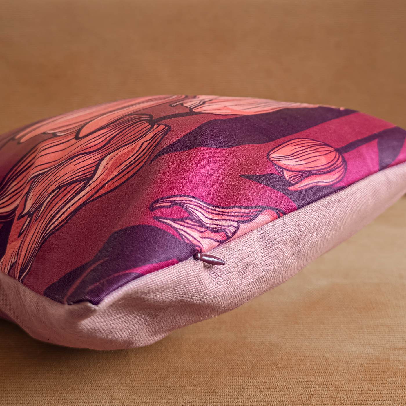 Tulips Lumbar Cushion — Floral Designer Pillow - Image 3