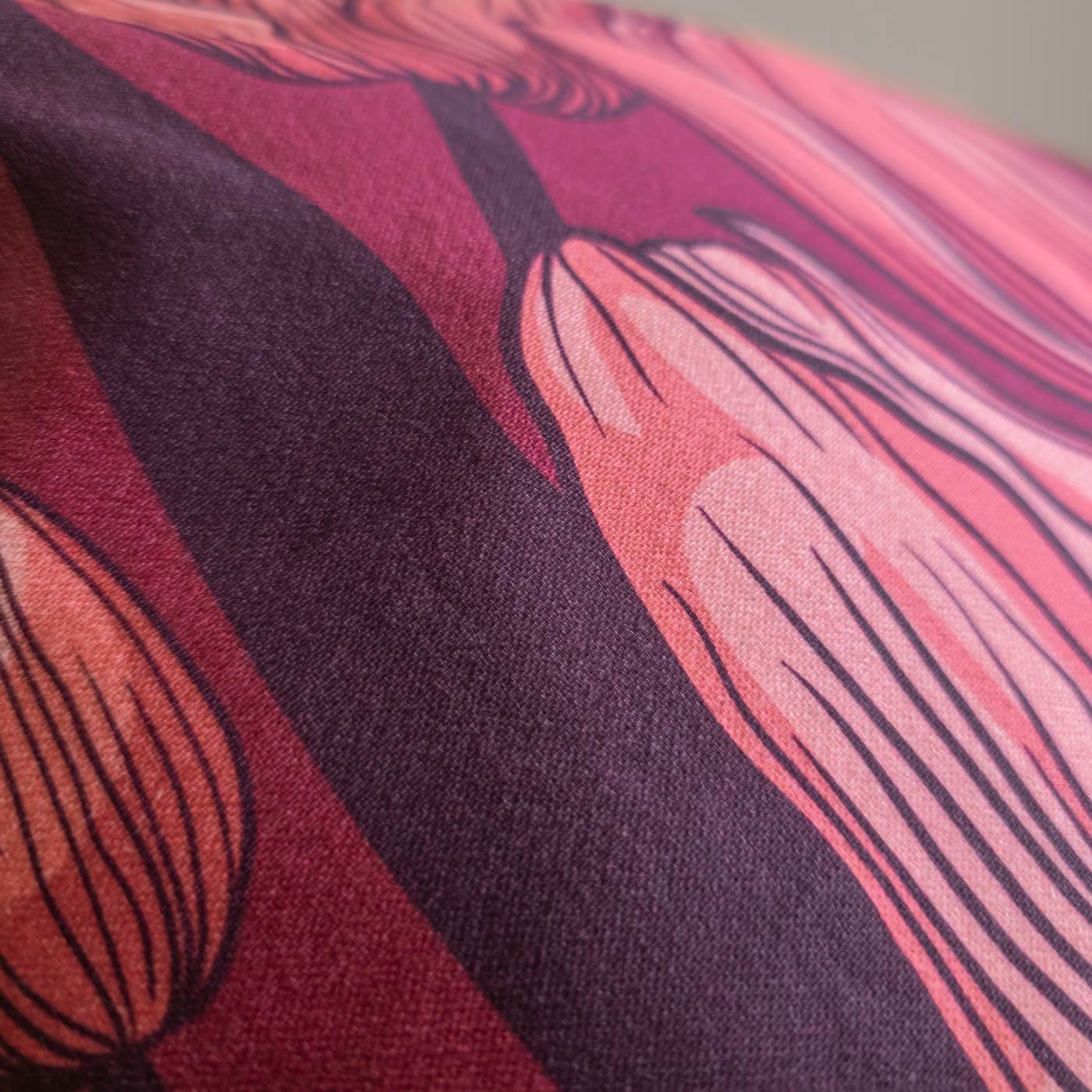 Tulips Lumbar Cushion — Floral Designer Pillow - Image 7