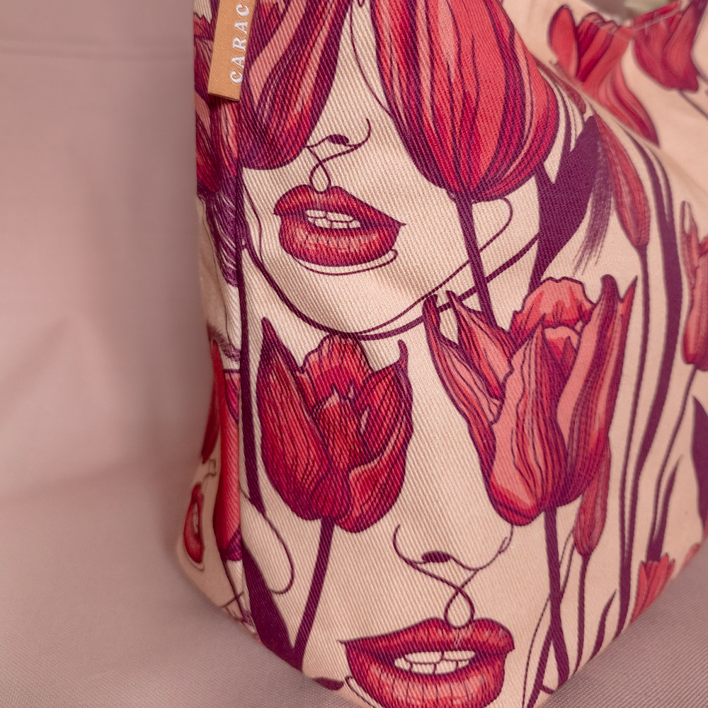 Tulips Shoulder Bag — Floral Designer Bag - Image 6