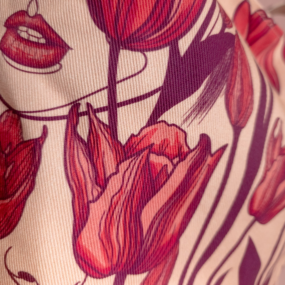 Tulips Shoulder Bag — Floral Designer Bag - Image 2