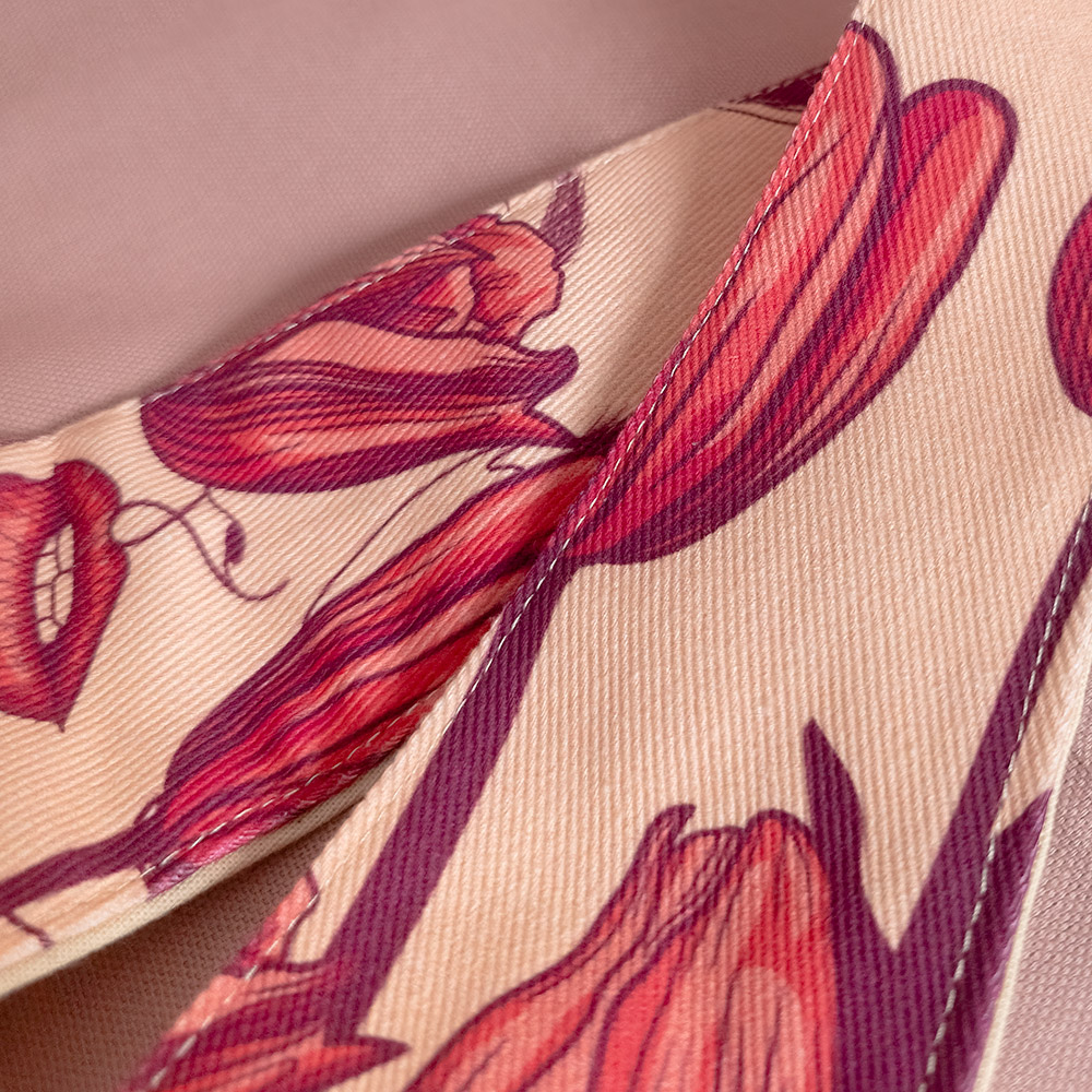 Tulips Shoulder Bag — Floral Designer Bag - Image 8