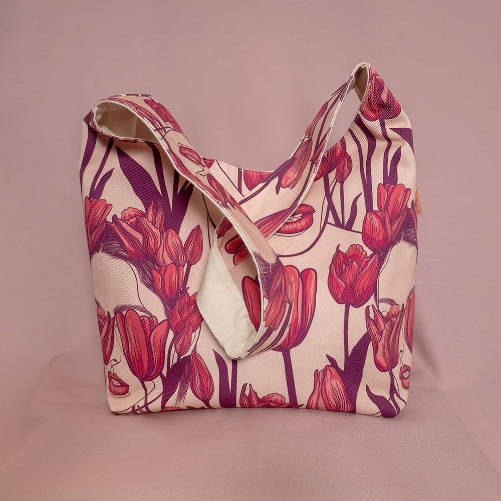 Tulips Shoulder Bag — Floral Designer Bag